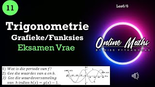 Graad 11 Trigonometrie Funksies of Grafieke Les6  Eksamen Vrae [upl. by Ellenohs976]