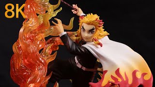 8K BANDAI Figuarts zero RENGOKU KYOJURO FLAME BREATHING Demon Slayer Kimetsu no Yaiba [upl. by Earleen]