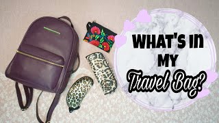 WHATS IN MY TRAVEL BAG  CarryOn Essentials [upl. by Khichabia657]