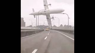 This slow motion dashcam video was captured the moment a commercial plane crashshorts rrair crash [upl. by North]