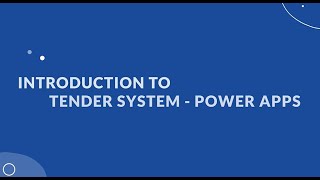 Build Your Own Internal Tender System With Power Apps [upl. by Noned]