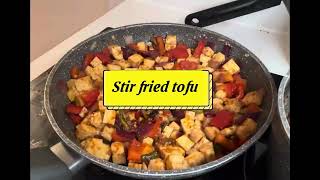 Tofu recipe  Stir fried tofu amp veggies  vegan  Stir fry Healthy recipe  veg recipe  vegetarian [upl. by Lynn538]