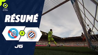 RC STRASBOURG ALSACE  MONTPELLIER HÉRAULT SC 2  2  Résumé  RCSA  MHSC  20232024 [upl. by Sajet]