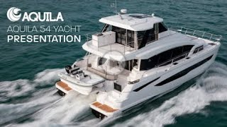 Power Cat Cruising Elevated The Aquila 54 Yacht Expansive space Added versatility [upl. by Erin]