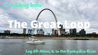 Great Loop Cruising Info Leg 69Alton to the Kaskaskia River [upl. by Brendis]