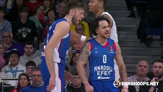 Shane Larkin 32 pts 9 ast Minutes Alltime record 5311 🎯 Real Madrid  Anadolu Efes 130126 [upl. by Salomi]