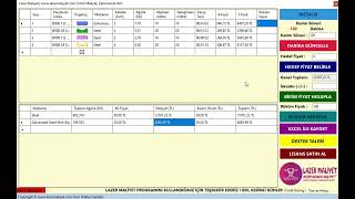 Lazer Maliyet Programı  Metalix Uyumlu  1 Dakikada Birim Fiyat Hesabı Yapın  LazerMaliyetcom [upl. by Vladamir234]
