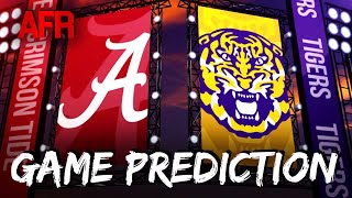 PREDICTION Can LSU Knock Out Alabama [upl. by Senilec344]