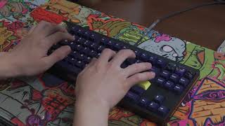 Keycult No 1 Rev 2 TKL with lubed MX Blacks Typing Sounds [upl. by Tymon]