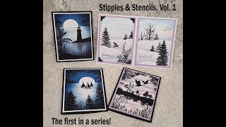 Stipples amp Stencils Winter Scenes [upl. by Ennairej]