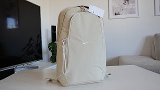 UnboxingReviewing The Nike Sportswear Essentials Phantom Backpack On Body 4K [upl. by Zwiebel]