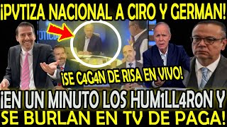 ¡PVTIZA EN CADENA NACIONAL HUM1LL4N EN UN MINUTO A CIRO Y GERMAN MARTINEZ EN VIVO [upl. by Pimbley]