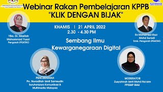 WEBINAR KEWARGANEGARAAN DIGITAL  KLIK DENGAN BIJAK [upl. by Annairdua550]