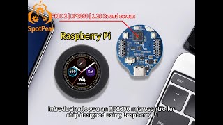 Raspberry Pi Pico 2 RP2350 128 inch Round LCD Development Board Display Screen QMI8658 6Axis [upl. by Buyer]