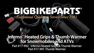 Inferno Heated Grips with Thumb Warmer for ATVs and Snowmobiles [upl. by Alenson119]