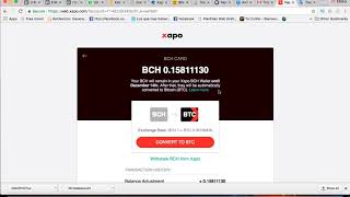 Como recuperar mis bitcoin cash en Xapo GRATIS [upl. by Grim466]