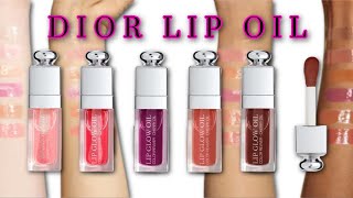 NEW Dior Lip Maximizer Lip Plumping Gloss  Review Swatches and Comparisons [upl. by Assetal]