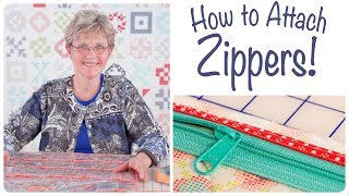 How to Install Zippers with ByAnnie and Fat Quarter Shop [upl. by Ralip]