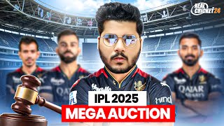 I Auctioned the RCB Team in IPL 2025 MEGA AUCTION  Real Cricket 24 [upl. by Etyak701]