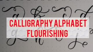 Calligraphy Flourishing Letters az [upl. by Margarida]