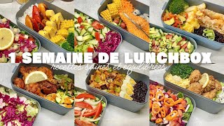 1 SEMAINE DE LUNCHBOX 🍱 • RECETTES SAINES ET ÉQUILIBRÉES À RAMENER AU BOULOT OU POUR LES ÉTUDIANTS 🥗 [upl. by Atila]