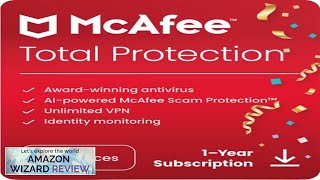 McAfee Total Protection 2024 5 Device Cybersecurity Software Includes Antivirus Review [upl. by Aenert26]