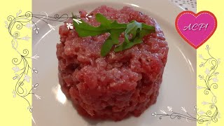 Tortino di carne cruda una ricetta piemontese [upl. by Alcinia110]