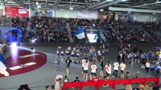 Einlauf VfL Gummersbach HD 2015 0905  Schwalbe Arena Gummersbach [upl. by Akemhs]