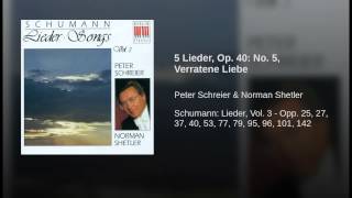 5 Lieder Op 40 No 5 Verratene Liebe [upl. by Irollam]