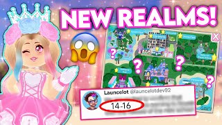 14 NEW REALMS CONFIRMED TO ROYALE HIGH Roblox Royale High Tea Spill New School Update [upl. by Aksoyn276]