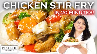 Super EASY Chicken Stir Fry in 20 MINUTES  One Pot Chicken Stir Fry [upl. by Wincer683]