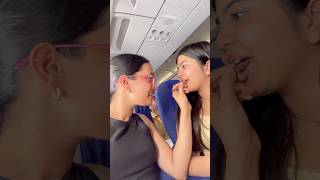 Let’s do my makeup in flight ✈️🌥️❤️  Tejasvi Rajput  ytshorts minivlog [upl. by Anina604]