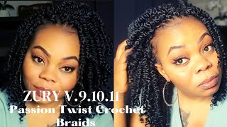 Zury V 91011 Passion Twist Crochet Braids for Protective hairstyles  No Tension Easy and Simple [upl. by Ladiv]