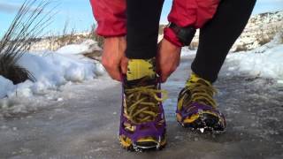 quick tips for trail amp fell runners 16 Running on ice with micro spikes [upl. by Busiek424]