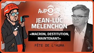 Mélenchon à la Fête de l’Huma «Macron destitution maintenant» [upl. by Vharat875]