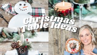 CHRISTMAS TABLE DECORATIONS IDEAS 2023 [upl. by Newmark]