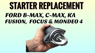 How to change starter of Ford duratec engines starter fiesta [upl. by Solon]