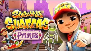 Subway Surfers Gameplay  Tagbot en Paris y Mystery Box  Juego para niños [upl. by Amled]