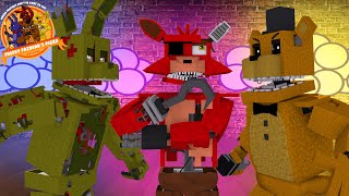 Minecraft Freddys Pizzaria 17 O plano do FOXY [upl. by Nahpos]