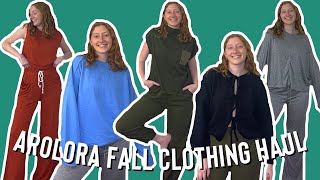 COZY FALL CLOTHING HAUL  AROLORA FALL ITEMS [upl. by Ynej]