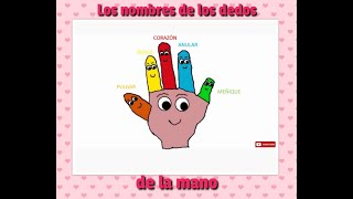 NOMBRE DE LOS DEDOS DE LA MANO Explicación para niños canción dedo pulgar en MunDoPekes [upl. by Evangelist]