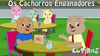 Três Bons Gatinhos versus Os Cachorros Enganadores Three Good Kittens  Cutians  ChuChu TV [upl. by Nnaeel]