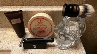 OneBlade “The Element” TOBs Grapefruit Simpson Chubby 2 Synthetic amp Burberry London Aftershave [upl. by Igiul]