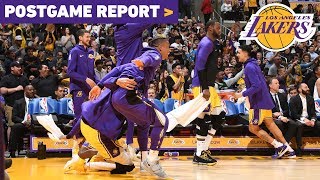 Postgame Report Lance Stephensons Ankle Breaker Highlights Lakers Win Over Wizards [upl. by Pail901]