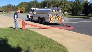 Tanker 14  OnePerson Fill Operation at a Fire Hydrant [upl. by Odicalp774]