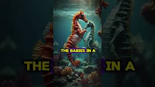 Sea Horse Dads Natures Unique Caretakers facts didyouknow seahorses [upl. by Tiler]