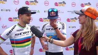 Henrique Avancini Condemns Nino Schurter  2019 Absa Cape Epic Stage 1 [upl. by Rubma]