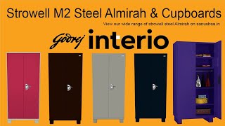 Godrej Interio Storwel Almirahs and Wardrobes I Model M3 amp M2 Cupboards I गोदरेज स्टील अलमीरा [upl. by Eeslehc901]