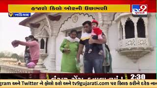 Thousands mark Poshi poonam at Santram Mandir Nadiad Kheda Gujarat TV9GujaratiNews [upl. by Aisaim856]