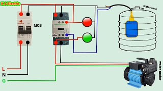 Float Switch Connection with Contactor  Float Switch Connection  Float Switch Wiring [upl. by Kara-Lynn28]